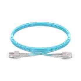 SC UPC から SC UPC へのシンプレックスまたはデュプレックス 2.0mm PVC または LSZH 10G OM4 マルチモード光ファイバー パッチコード